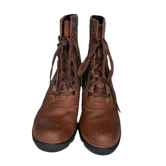 Sorel Lexie Wedge Boots Women’s Camel Brown Size 9 - Picture 2 of 9